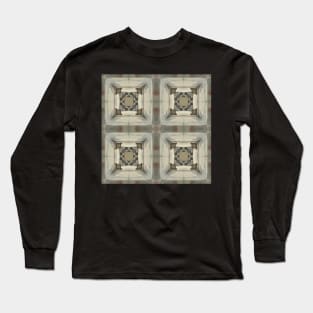 Tile Inspired Pattern Long Sleeve T-Shirt